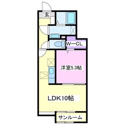 アウラ茂原　梅の物件間取画像